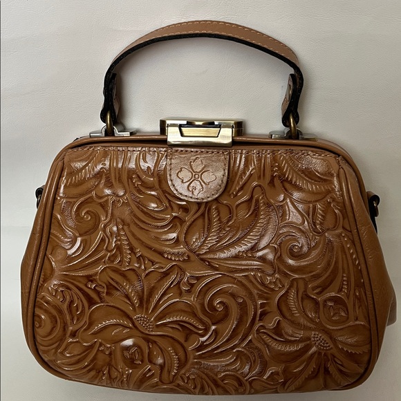 Patricia Nash Gracchi Tooled Leather Satchel/Crossbody Florence P38407 - Picture 2 of 10